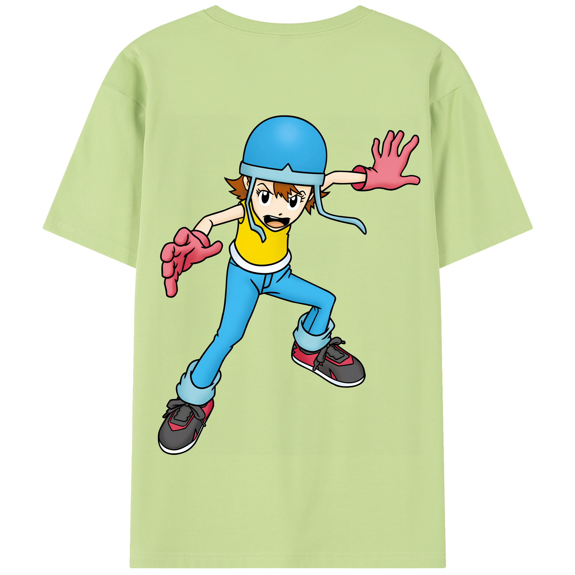 （画像用） Digimon デジタルモンスター/デジモン 綿100％半袖Tシャツ（背面プリント）
